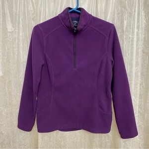 Lands End Quarter-Zip Fleece Pullover Size S